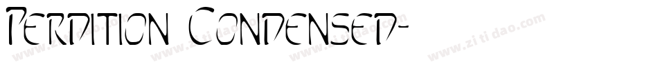 Perdition Condensed字体转换